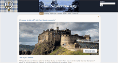 Desktop Screenshot of clannapier.org