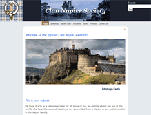 Tablet Screenshot of clannapier.org